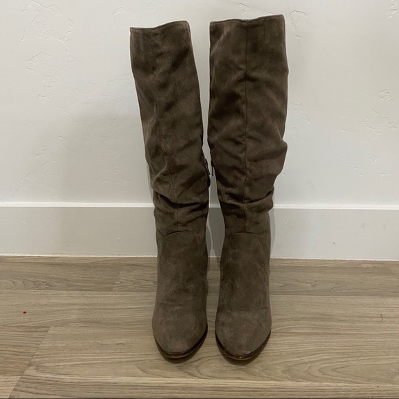 Target Shoes Target Knee High Gray Heeled Boots Sz 8 Poshmark
